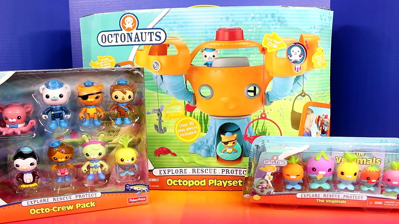 The Octonauts Octopod Octo-Crew Pack & Vegimals Kwazii Barnacles Tweak Shellington
