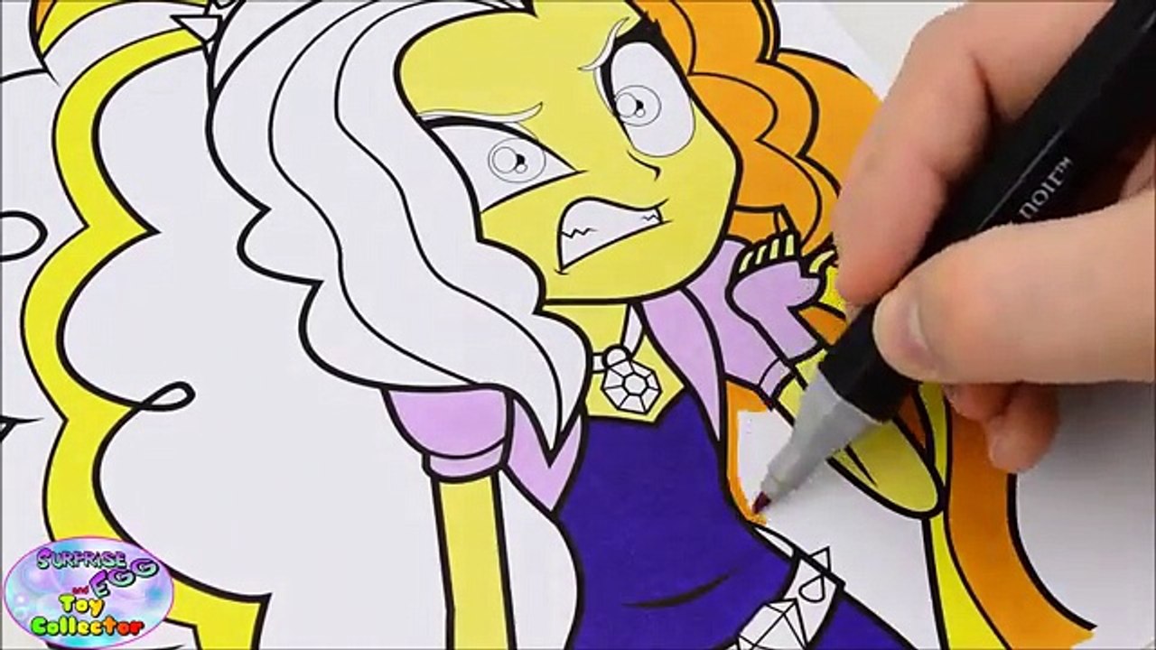 My Little Pony Coloring Book Adagio Dazzle MLP MLPEG Episode Surprise Egg and Toy Collector SETC