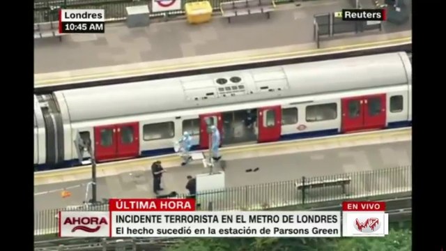 Ataque terrorista en Londres: una explosión en el metro dejó a varios pasajeros heridos