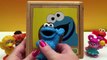 Sesame Street Sort n Shape Friends Wood Blocks Playset Elmo Cookie Monster Abby Whos Who?