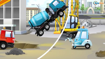 New Cement Mixer Truck - Car Construction - Giant Trucks For Children Bip Bip Cars TV