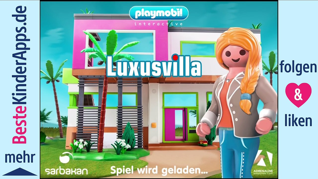 Playmobil Luxusvilla App - Kostenloses Spiel für Kinder, iPad Android +