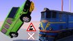 VIDS for KIDS in 3d (HD) - Trains, Cars and Railroad Crossings Crashes 2 - AApV