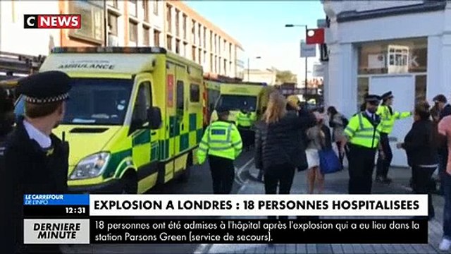 Explosion dans le métro de Londres: 18 personnes ont été hospitalisées, selon les secours