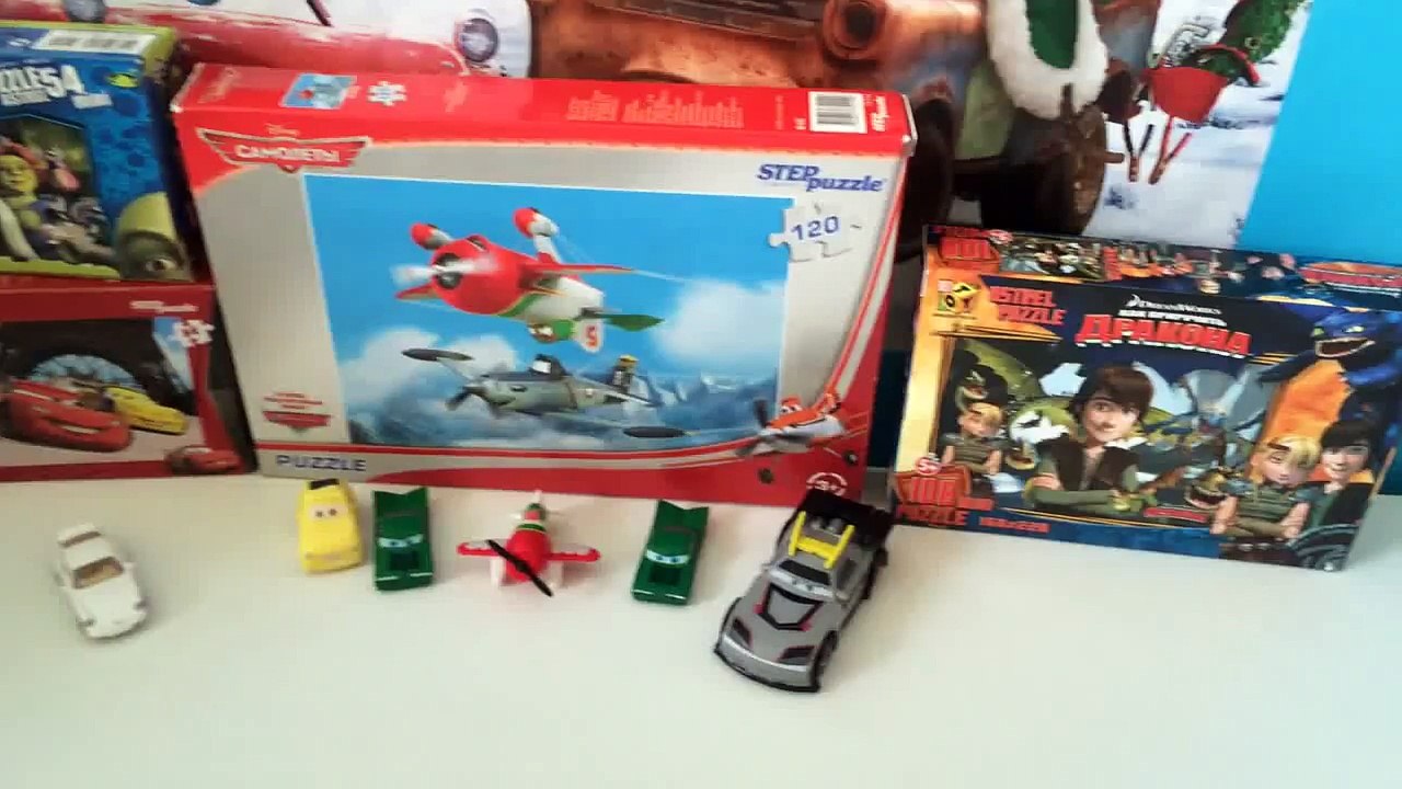 Дисней Самолеты Пазлы обзор на русском языке,Disney Pixar Planes puzzle