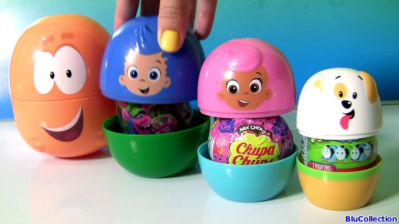 BABY BUBBLE GUPPIES STACKING CUPS Nesting TOYS SURPRISES Mr. Grouper Molly Gil Puppy Toys Club