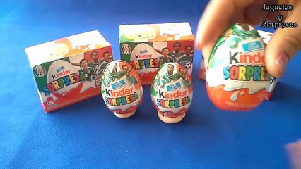 HUEVOS KINDER SORPRESA DE LA SELECCION MEXICANA DE FUTBOL