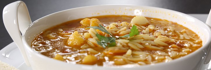 وصفة  حساء لسان العصفور الكاملة