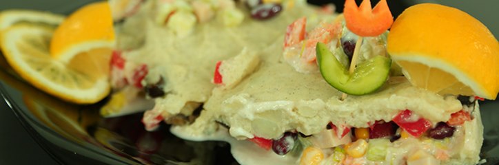 خطوات تحضير سلطة الطبقات بالفيديو