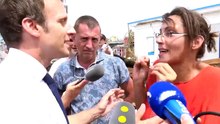 L'échange musclé entre Emmanuel Macron et une habitante de Saint-Martin