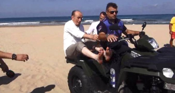 Şile'de Arazi Aracına Binen Kadir Topbaş, Düşme Tehlikesi Atlattı