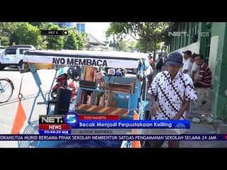 Becak Menjadi Perpustakaan Keliling  - NET5