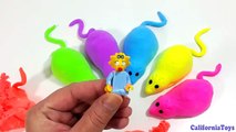 Rebondi argile les couleurs couleurs bricolage Apprendre souris mastic arc en ciel jouets avec surprise