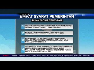 Empat Syarat Buka Blokir Telegram - NET5