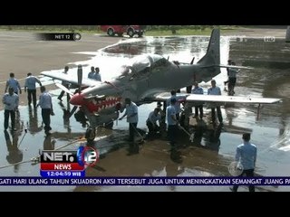 Puluhan Prajurit TNI AU Mencuci Pesawat - NET12