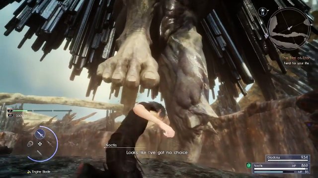 FINAL FANTASY XV - Full Titan Boss Fight l Final Build Gameplay