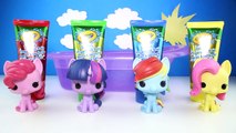 LEARN COLORS My Little Pony Bath Paint with Twilight Sparkle, Fluttershy, Rainbow Dash, Pinkie Pie