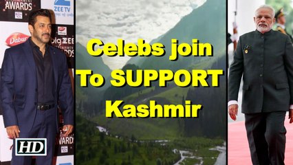 PM Modi to Salman Khan, celebs join to SUPPORT Kashmir