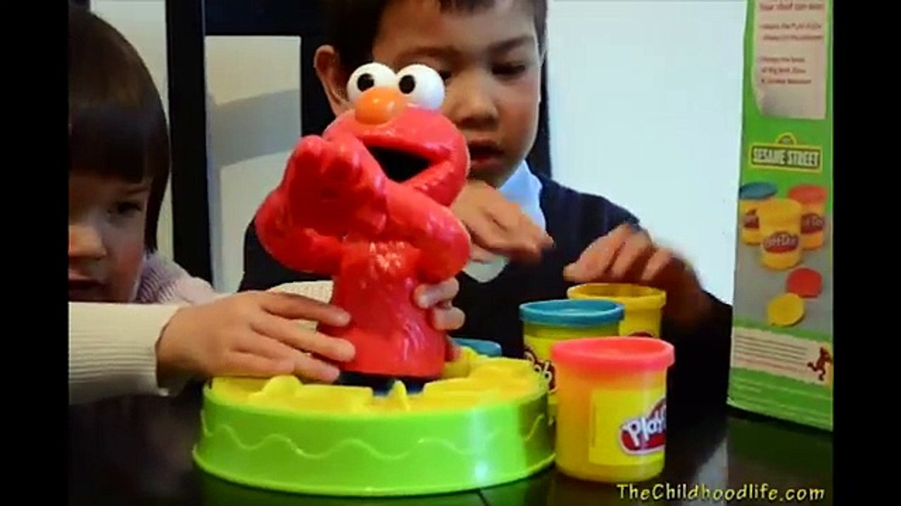 Play-Doh Learn Shapes Elmo SHAPE & SPIN Sesame Street Kids Math Learning Activities Toys P