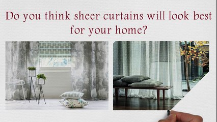 Attractive Sheer Curtains