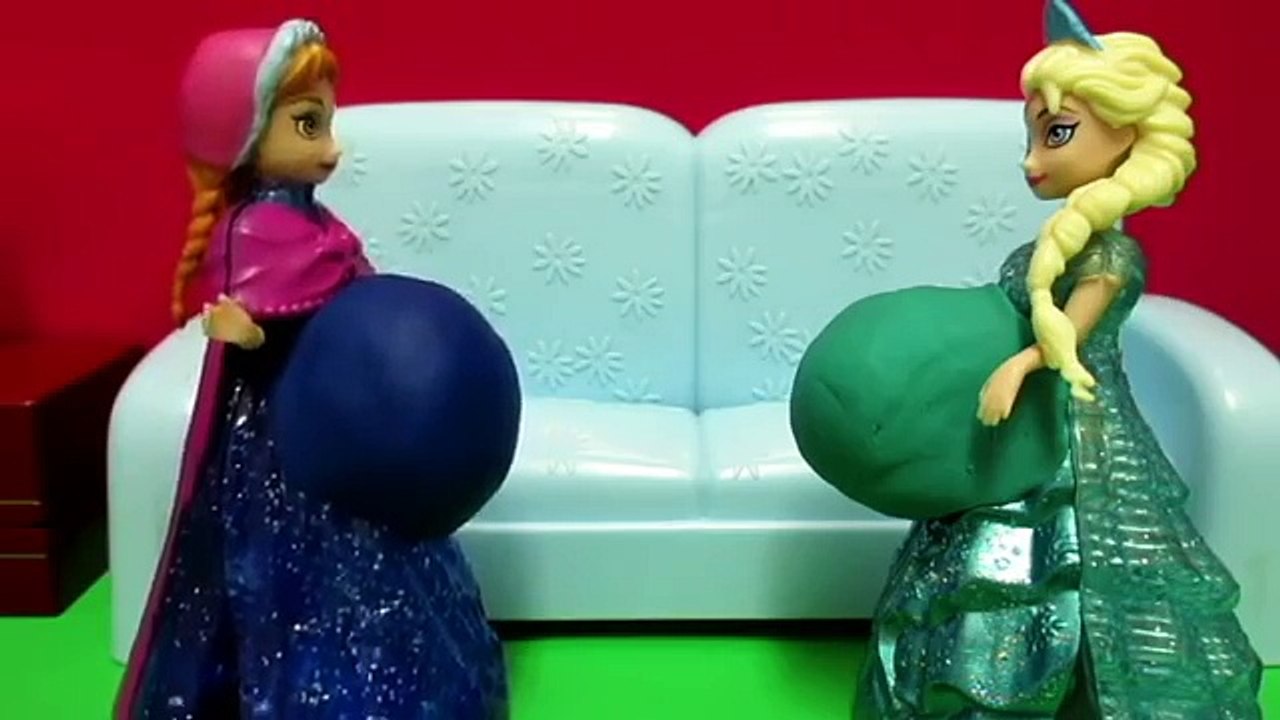 Et défi Anna et la Reine des Neiges / / Disney Docteur La Peluche / Anna et Elsa de défi alimentaire taille beignet / anna elsa beignets