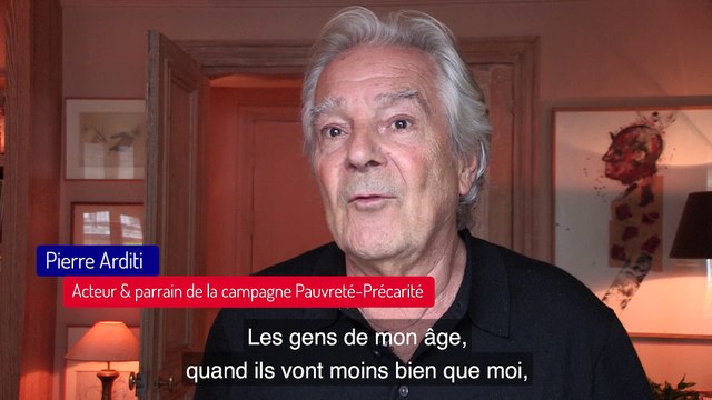 Pierre Arditi, comédien et parrain de la campagne Pauvreté-Précarité 2017 du SPF