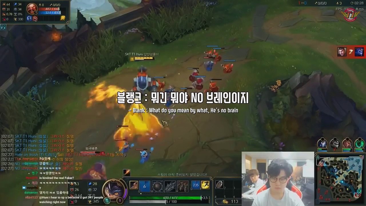 Pro blamer Faker, are you really blaiming on others?ㅣSKT T1 TOP HUNI [ Huni TALK ]