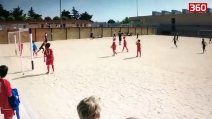 Djali i C.Ronaldos ne hapat e babait te tij,shikoni cfare goli shenon (360video)