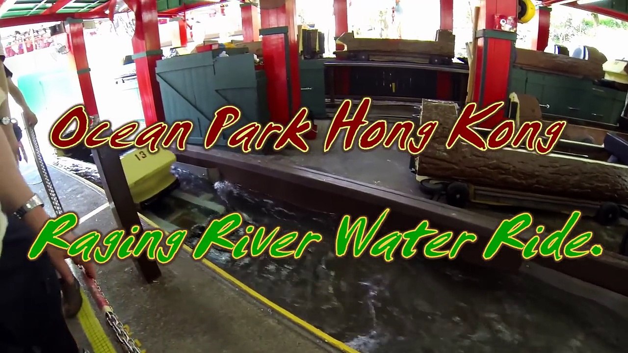 Raging River Water Ride, Ocean Park Hong Kong. 滑浪飛船