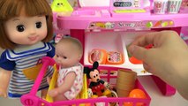Baby Doli and food shop Ice cream toys baby doll play