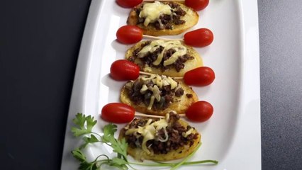 شرائح البطاطا واللحم بالخطوات الكاملة