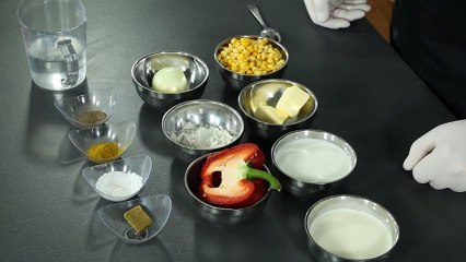 حساء كريمة الذرة بالخطوات الكاملة