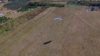 Nilüfer'de Yamaç Paraşütü Heyecanı Başladı