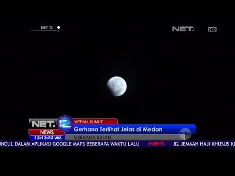 Gerhana Terlihat Jelas di Medan - NET12