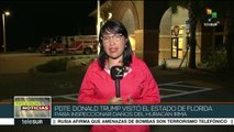 Trump recorre zonas afectadas por huracán Irma en Florida