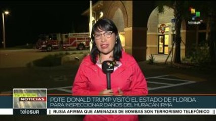 Télécharger la video: Trump recorre zonas afectadas por huracán Irma en Florida