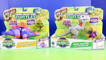 Teenage Mutant Ninja Turtles Half Shell Heroes Stegosaurus And Robo Raptor Dinosaurs