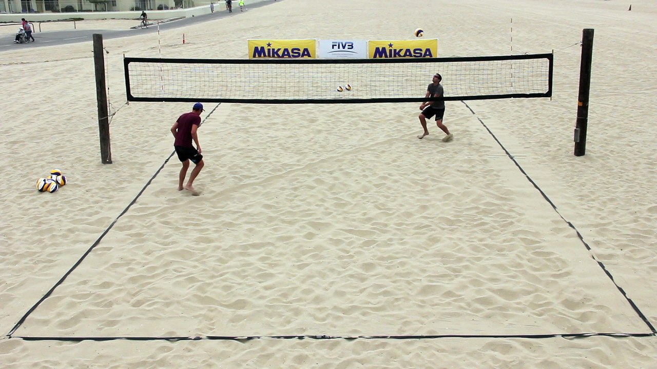 WARM UP DRILLS FIVB_1.19_1_on_1_Volley_Cross_Court