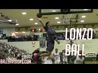 Lonzo Ball Triple Double! 32 16 & 15 VS Damien RAW HIGHLIGHTS