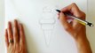 How to Draw a Cartoon Ice Cream Cone