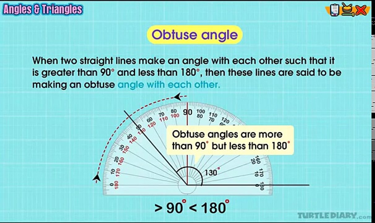 Angles - Acute, Obtuse, Right, Straight | Math Lesson for Grade 2