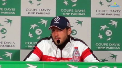 Coupe Davis 2017 - FRA-SRB - Lucas Pouille : "Ni lié aux émotions, ni lié à de la surtension"