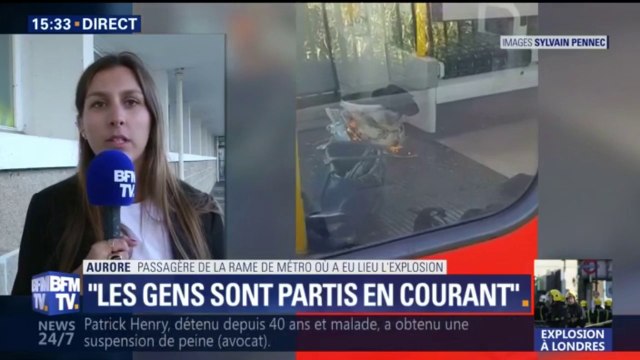 Londres: J’ai vu du feu arriver vers moi , confie une passagère de la rame où a eu lieu l'explosion