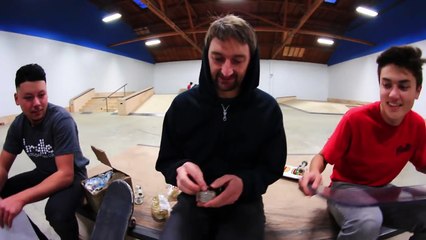 BULLET PROOF GLASS BOARD WITH CLEAR ACRYLIC WHEELS