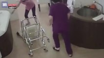 Une infirmière fait tomber un nouveau-né dans un hôpital, les images chocs ! (Vidéo)
