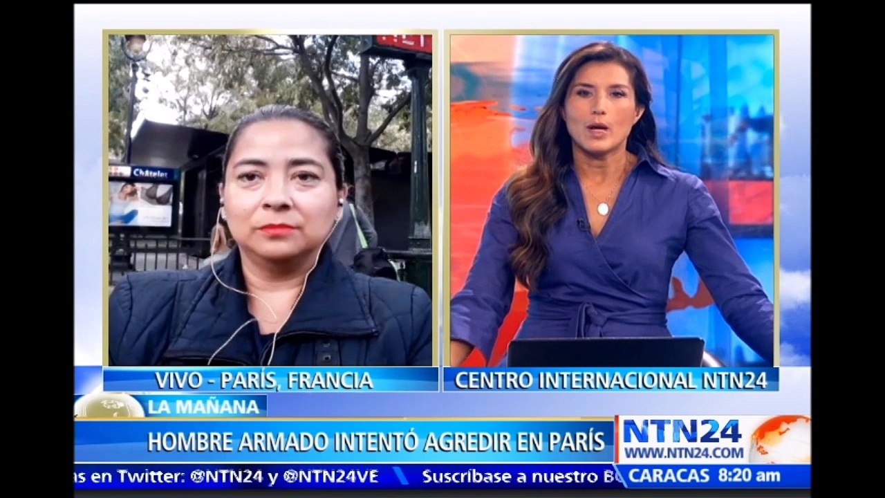 Hombre armado con cuchillo intentó agredir a un militar antiterrorista en París