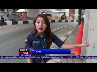Palang Portal Fly Over Mampang Miring yang Menjadi Viral - NET16