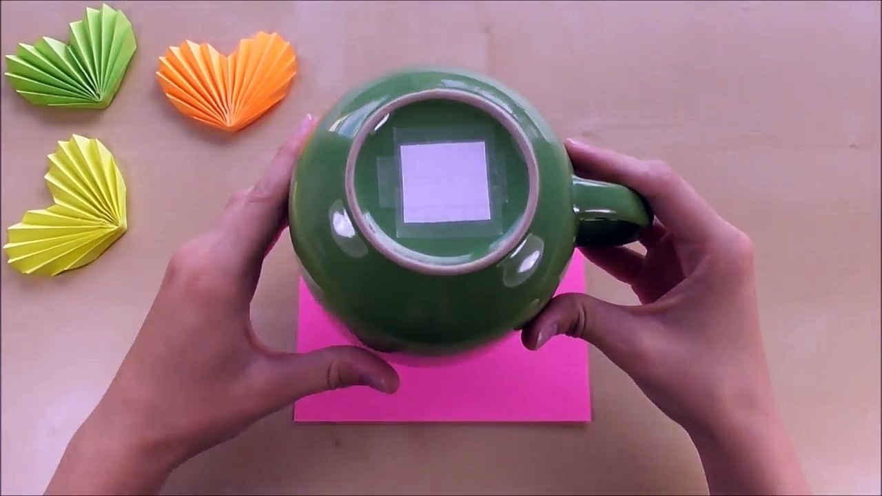 Origami: Kağıttan Kalp Yapımı. ❤ Origami Kalp Yapımı