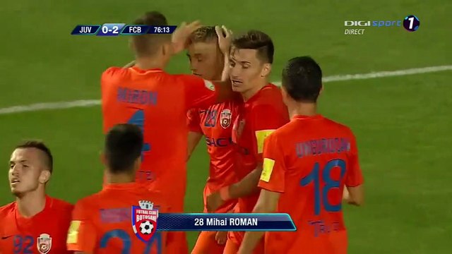0-2 Mihai Roman Goal Romania Divizia A - 15.09.2017 Juventus Bucuresti 0-2 FC Botosani