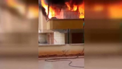 Gaziantep Evde Çıkan Yangın Paniğe Neden Oldu